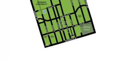 Mapa de Jardín descripción general del Distrito de Toronto