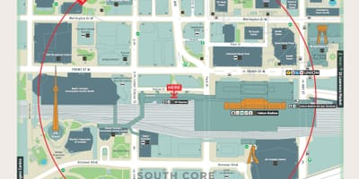Mapa de la estación de la Unión de Toronto
