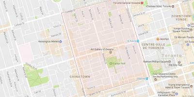 Mapa de la Grange Park barrio de Toronto