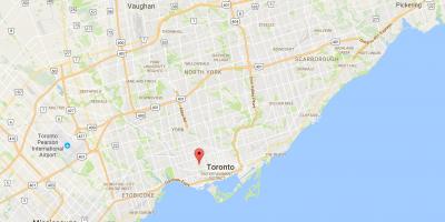 Mapa de Little Italy distrito de Toronto