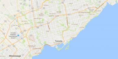 Mapa de la Princesa Jardines del distrito de Toronto