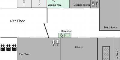 Mapa de la Princesa Margaret Cancer Centre de Toronto, piso 8