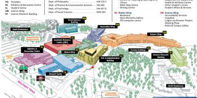 Mapa de la universidad de Toronto Scarborough campus