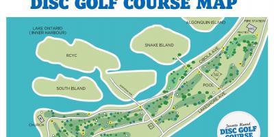 Mapa de las Islas de Toronto campos de golf de Toronto
