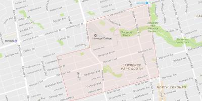 Mapa de Lytton Parque de barrio de Toronto
