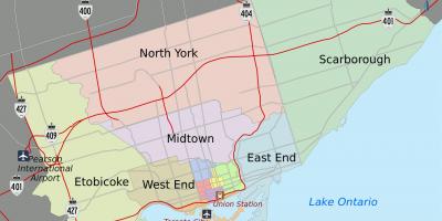Mapa de la Ciudad de Toronto