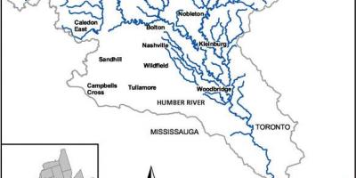 Mapa de río Humber