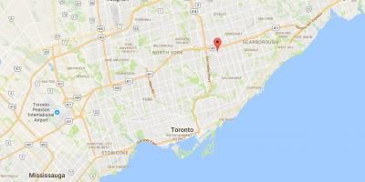Mapa de Maryvale distrito de Toronto