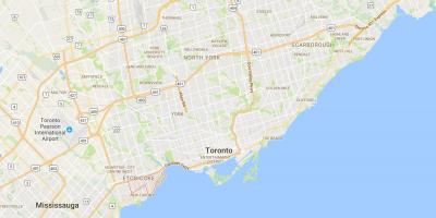 Mapa de Mimico distrito de Toronto