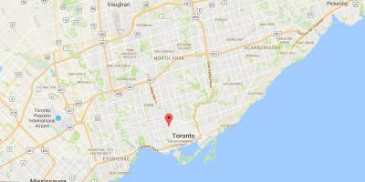 Mapa de Mirvish Aldea del distrito de Toronto