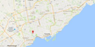 Mapa de Molino Viejo barrio de Toronto