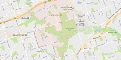 Mapa de barrio de Morningside Toronto