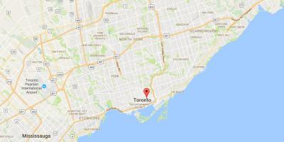 Mapa de Moss Park distrito de Toronto