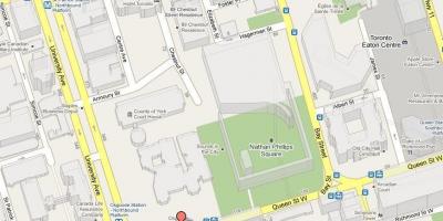 Mapa de la plaza Nathan Phillips Square