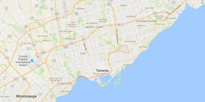 Mapa de O'Connor–Parkview distrito de Toronto