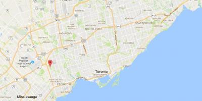 Mapa de West Deane Parque del distrito de Toronto