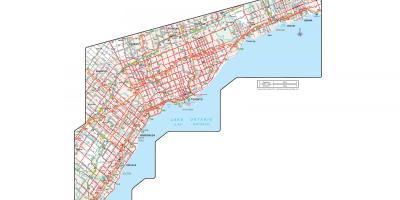 Mapa oficial de Carreteras de Ontario