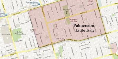 Mapa de Palmerston, la pequeña Italia de Toronto