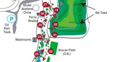Mapa de Parque Centenario de campos de golf de Toronto