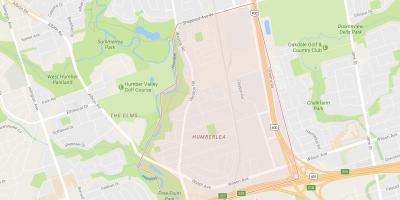 Mapa de Pelmo Parque – Humberlea barrio de Toronto