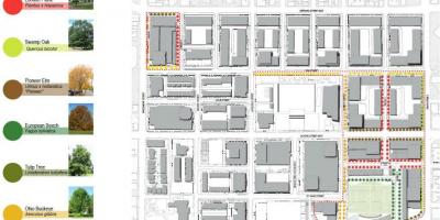 Mapa de plan de Revitalización de Regent Park de Toronto fase 3