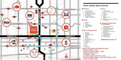 Mapa de calle de la Reina de Toronto