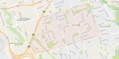 Mapa de Richview barrio de Toronto
