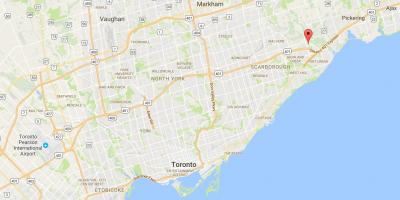 Mapa de Rouge distrito de Toronto