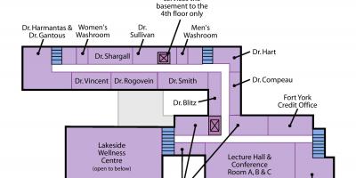 Mapa de San José del centro de Salud de Toronto Sunnyside nivel 2