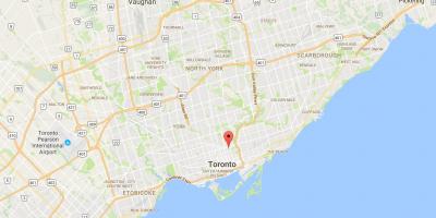 Mapa de Santiago de la Ciudad del distrito de Toronto