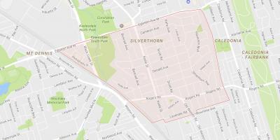 Mapa de Silverthorn barrio de Toronto