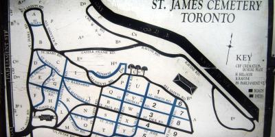 Mapa de St James cementerio