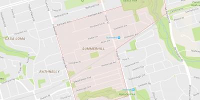 Mapa de Summerhill barrio de Toronto