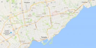 Mapa de Tam O'Shanter – Sullivandistrict Toronto