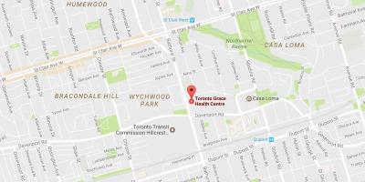 Mapa de Toronto Gracia Centro de Salud