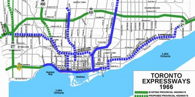 Mapa de carreteras de Toronto