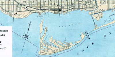 Mapa de Toronto Puerto de 1906