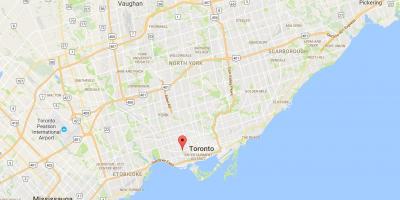 Mapa de Trinity Bellwoods distrito de Toronto