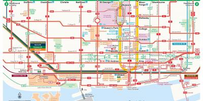Mapa de TTC centro de la ciudad