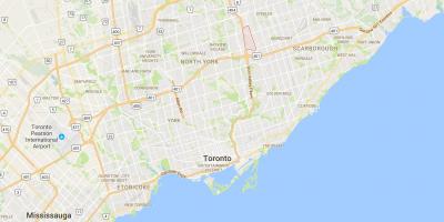 Mapa de la Agradable Vista del distrito de Toronto