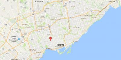 Mapa de Wallace Emerson distrito de Toronto