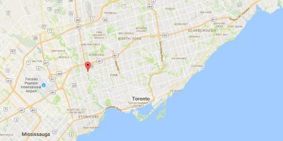 Mapa de Weston, distrito de Toronto