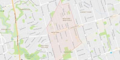Mapa de Wexford barrio de Toronto