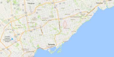 Mapa de Wexford distrito de Toronto