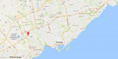 Mapa de Willowridge distrito de Toronto