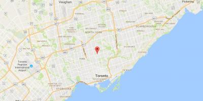 Mapa de Yonge y Eglinton distrito de Toronto